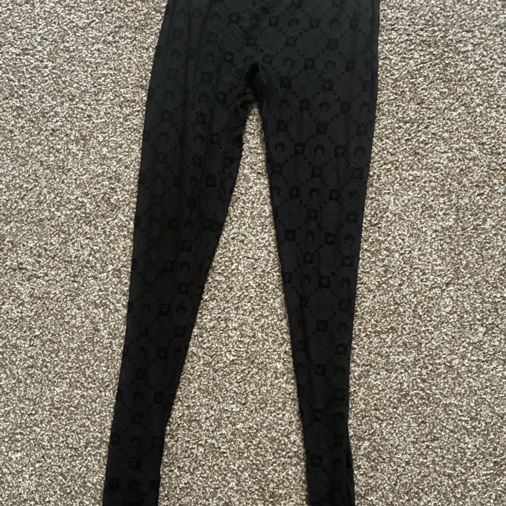 Marine Serre Black Sheer Textured Top and Tights - Picture 7 of 9